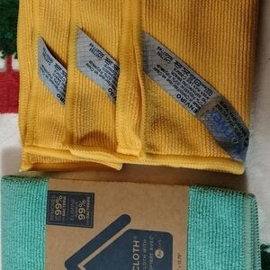 Norwex Yellow and Teal Microfiber Cloth Set